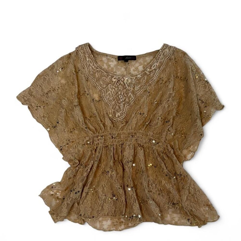 Heartsoul Women's Gold and Tan Vest